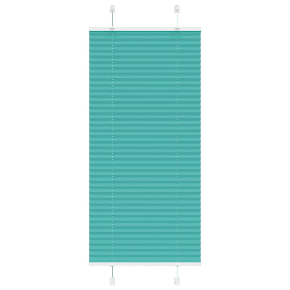 vidaXL Jaluzea plisată verde petrol 55x150 cm Lățime țesătură 54,4 cm