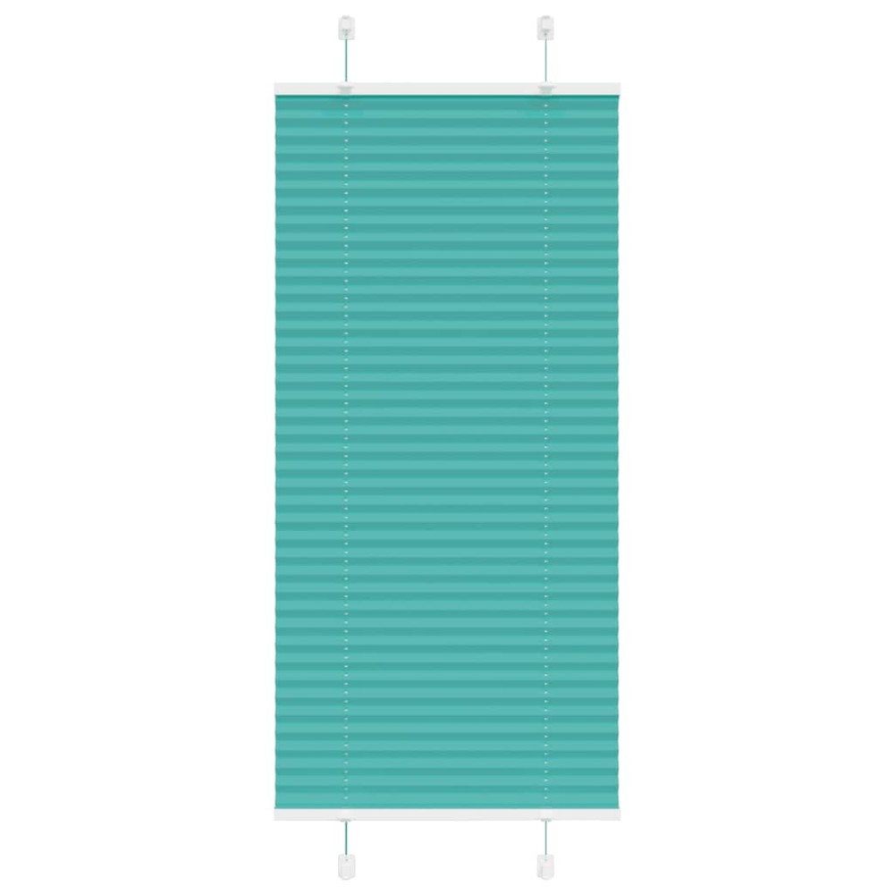vidaXL Jaluzea plisată verde petrol 60x150 cm Lățime țesătură 59,4 cm