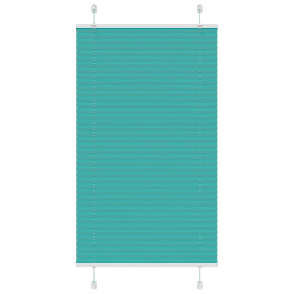 vidaXL Jaluzea plisată verde petrol 70x150 cm Lățime țesătură 69,4 cm