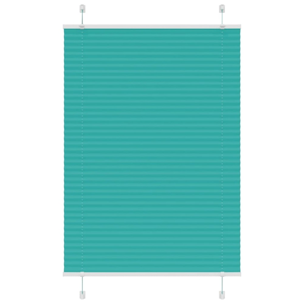 vidaXL Jaluzea plisată verde petrol 95x150 cm Lățime țesătură 94,4 cm