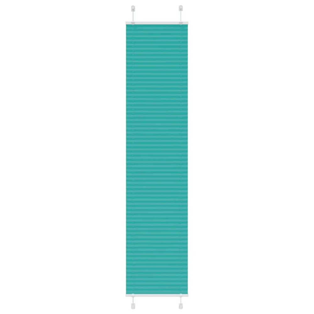 vidaXL Jaluzea plisată verde petrol 40x200 cm Lățime țesătură 39,4 cm