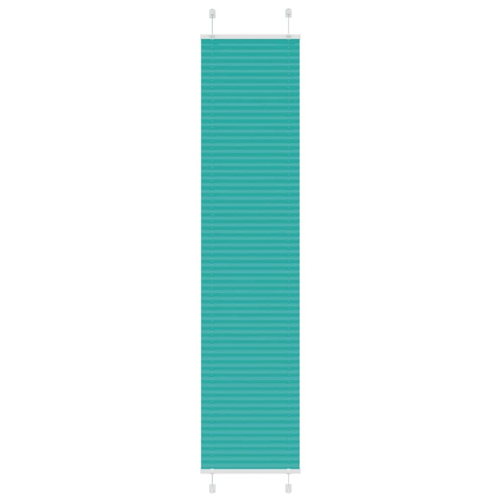 vidaXL Jaluzea plisată verde petrol 50x200 cm Lățime țesătură 49,4 cm