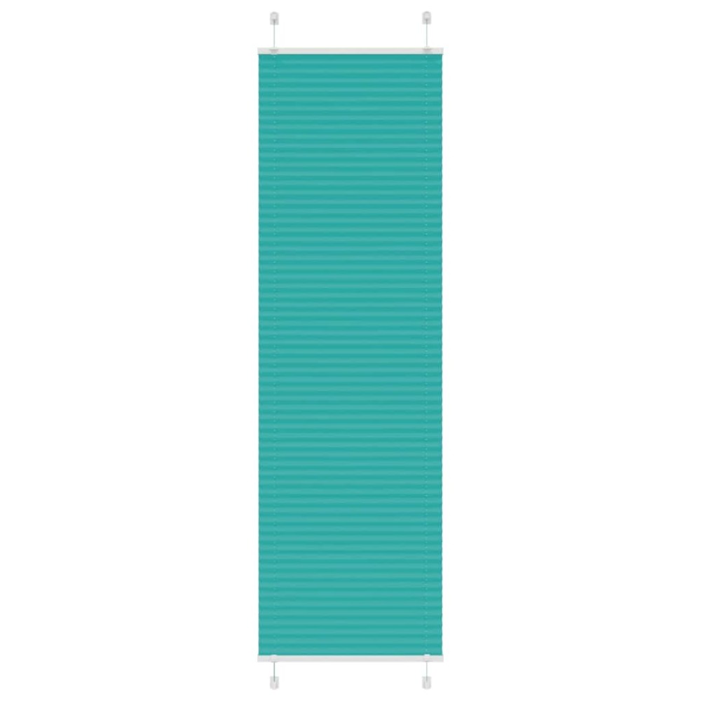 vidaXL Jaluzea plisată verde petrol 55x200 cm Lățime țesătură 54,4 cm