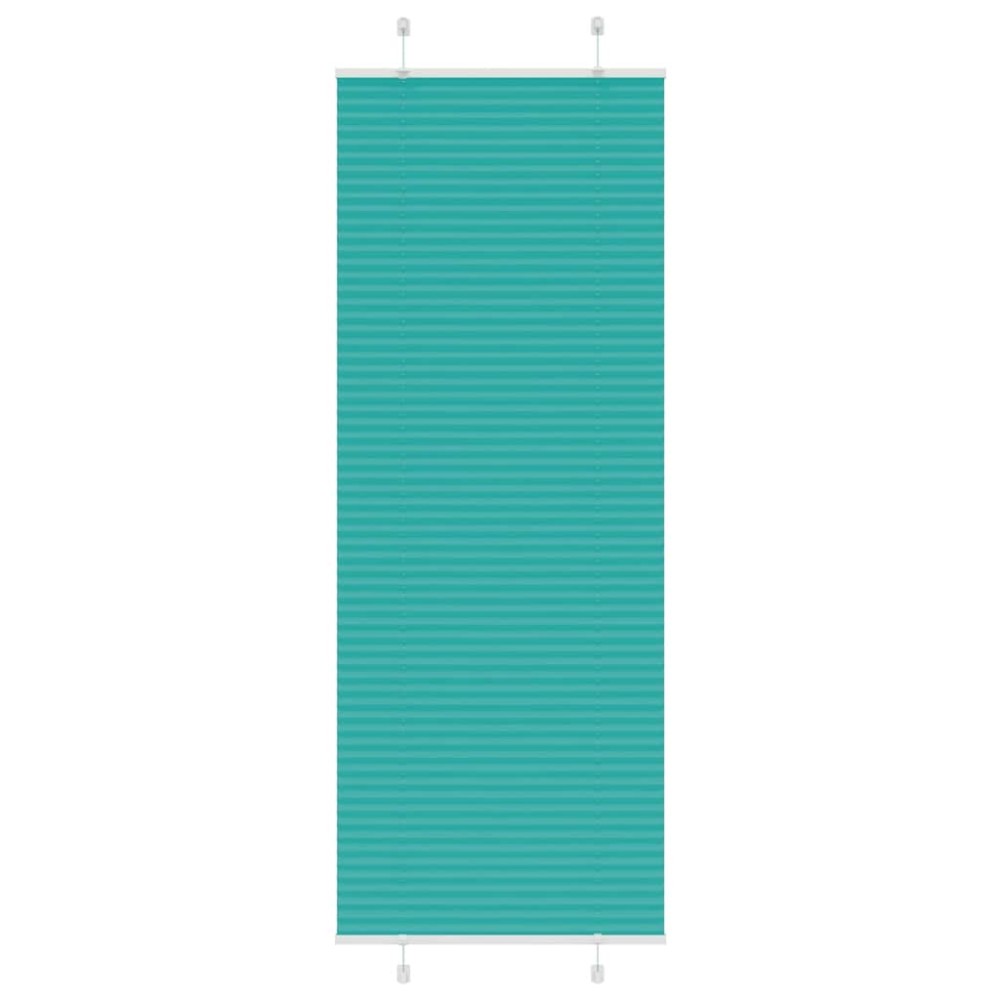 vidaXL Jaluză plisată verde petrol 70x200 cm Lățime țesătură 69,4 cm