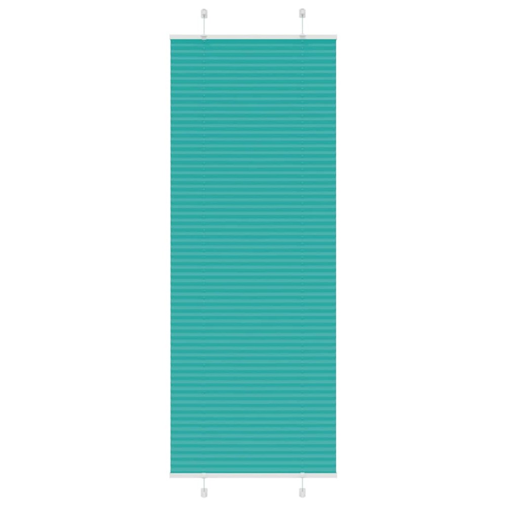 vidaXL Jaluzea plisată verde petrol 75x200 cm Lățime țesătură 74,4 cm