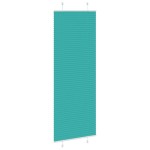 vidaXL Jaluzea plisată verde petrol 75x200 cm Lățime țesătură 74,4 cm vidaXL Jaluzea plisată verde petrol 75x200 cm Lățime țesătură 74,4 cm