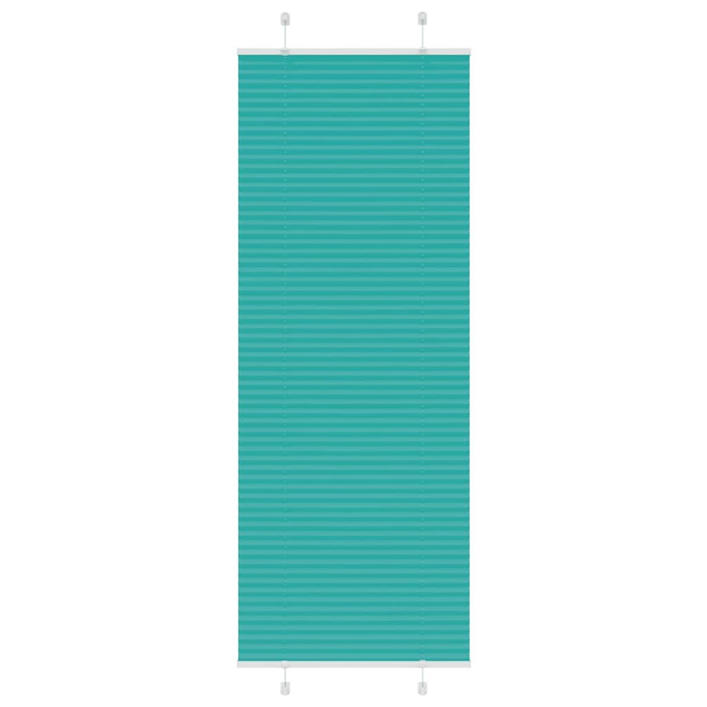 vidaXL Jaluzea plisată verde petrol 80x200cm Lățime țesătură 79,4 cm