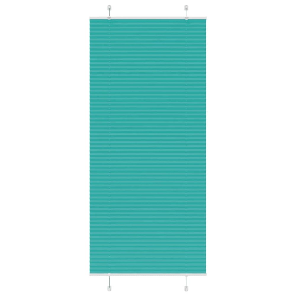 vidaXL Jaluzea plisată verde petrol 90x200 cm Lățime țesătură 89,4 cm