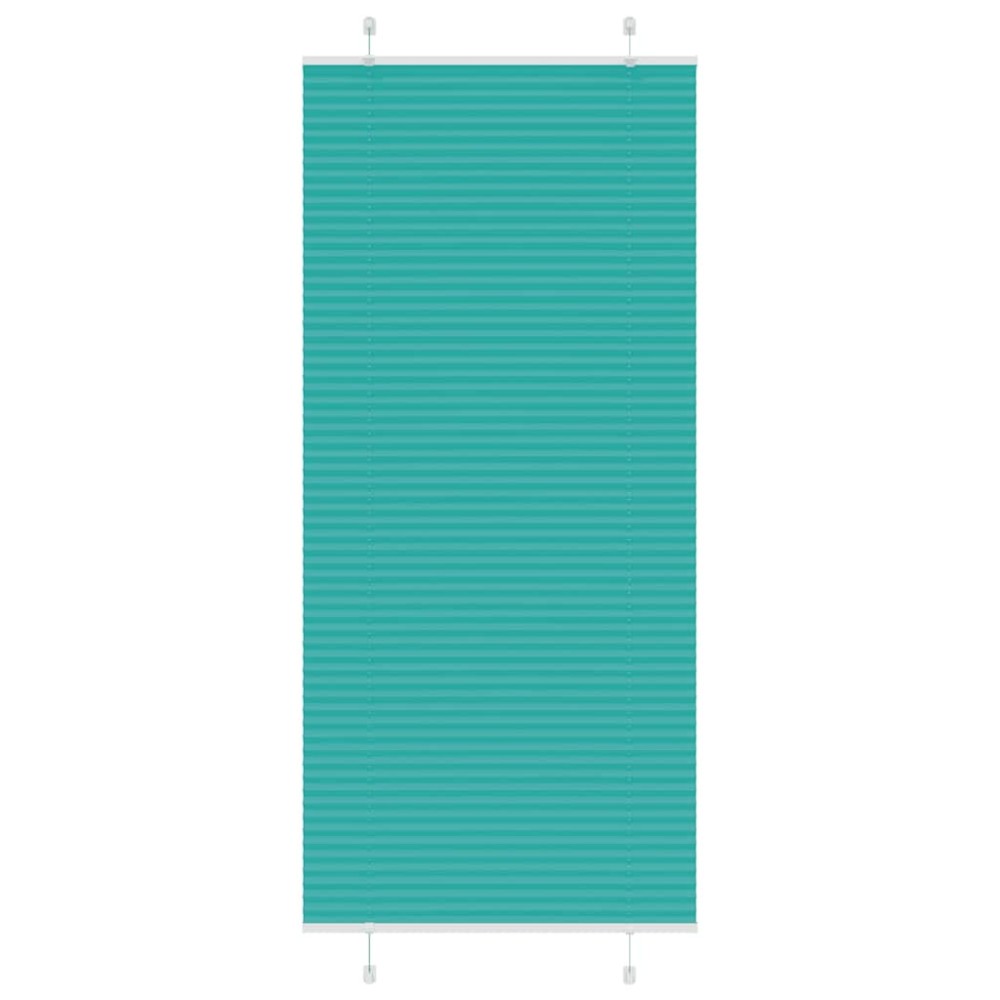 vidaXL Jaluzea plisată verde petrol 95x200 cm Lățime țesătură 94,4 cm
