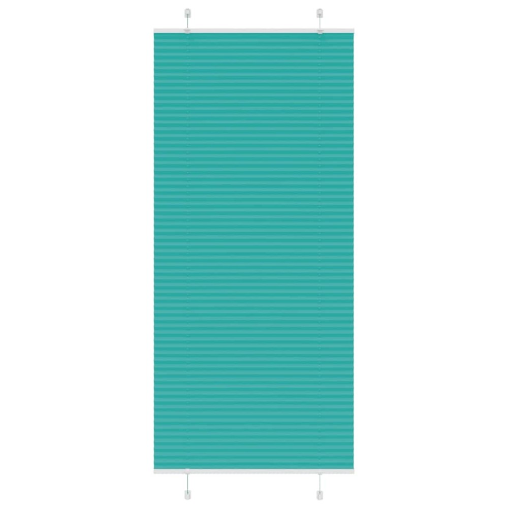 vidaXL Jaluzea plisată verde petrol 100x200 cm Lățime țesătură 99,4 cm