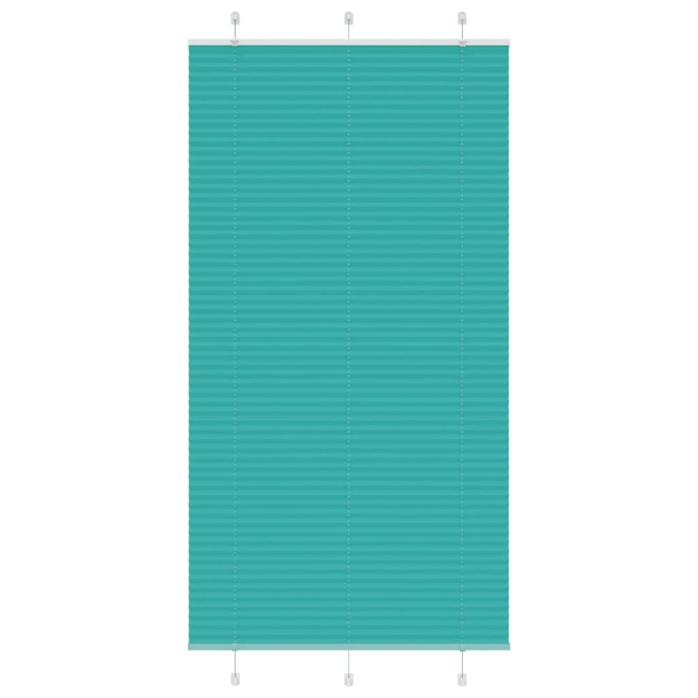 vidaXL Jaluzea plisată verde petrol 105x200 cm Lățime țesătură 104,4 cm