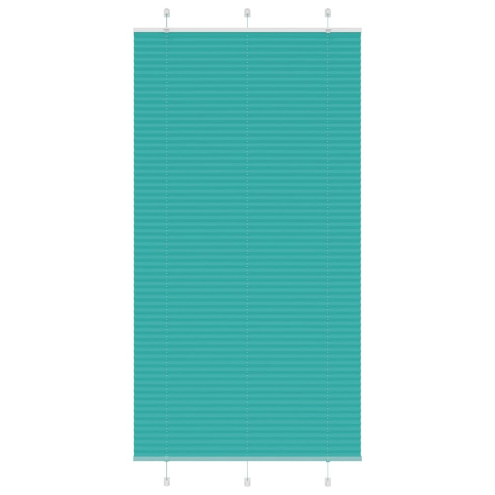 vidaXL Jaluzea plisată verde petrol 110x200 cm Lățime țesătură 109,4 cm