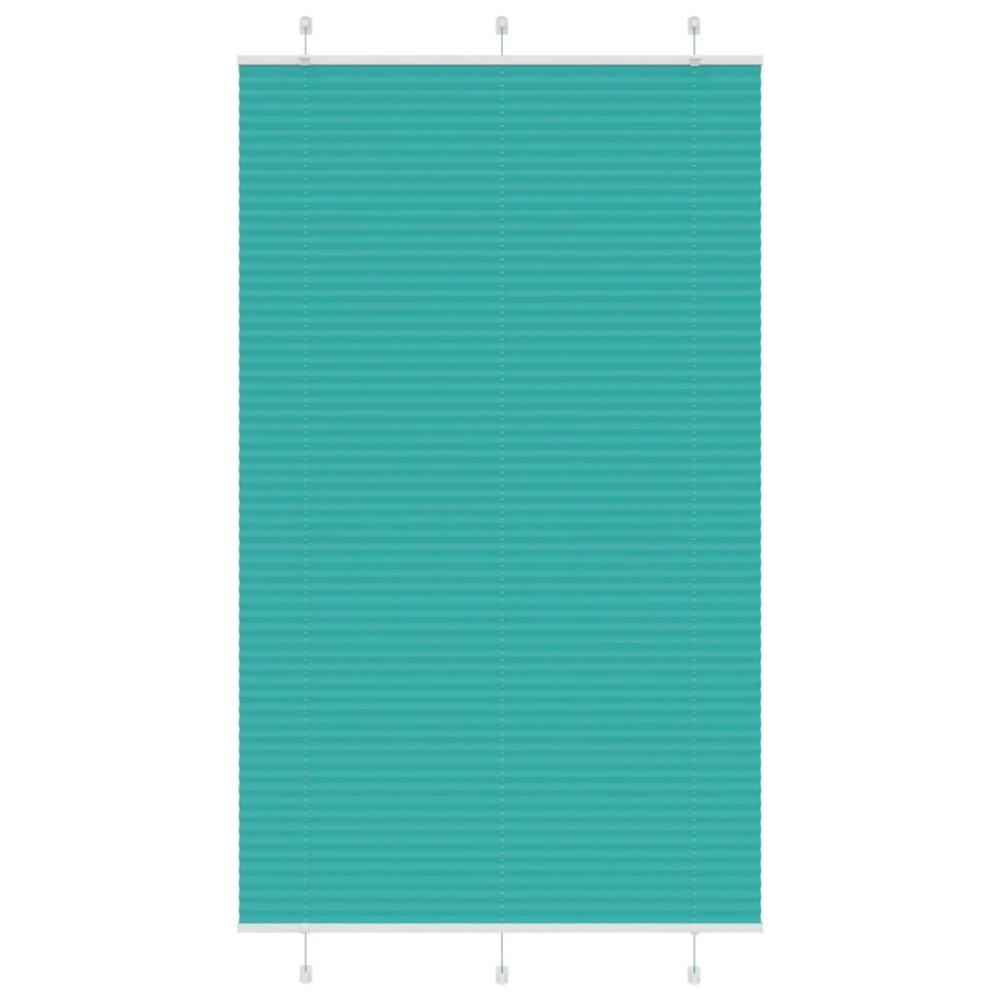 vidaXL Jaluzea plisată verde petrol 115x200 cm Lățime țesătură 114,4 cm