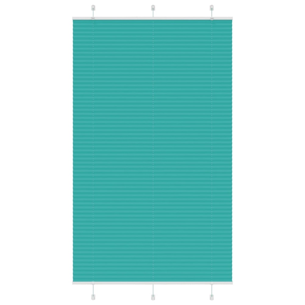 vidaXL Jaluzea plisată verde petrol 120x200 cm Lățime țesătură 119,4 cm