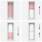 vidaXL Jaluză plisată roz 40x100 cm Lățime țesătură 39,4cm poliester vidaXL Jaluză plisată roz 40x100 cm Lățime țesătură 39,4cm poliester