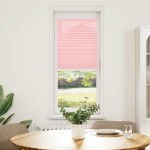 vidaXL Jaluză plisată roz 45x100 cm Lățime țesătură 44,4cm poliester vidaXL Jaluză plisată roz 45x100 cm Lățime țesătură 44,4cm poliester