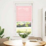 vidaXL Jaluză plisată roz 55x100 cm Lățime țesătură 54,4cm poliester vidaXL Jaluză plisată roz 55x100 cm Lățime țesătură 54,4cm poliester