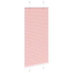 vidaXL Jaluză plisată roz 55x100 cm Lățime țesătură 54,4cm poliester vidaXL Jaluză plisată roz 55x100 cm Lățime țesătură 54,4cm poliester