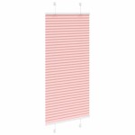 vidaXL Jaluzea plisată roz 60x100 cm Lățime țesătură 59,4cm poliester vidaXL Jaluzea plisată roz 60x100 cm Lățime țesătură 59,4cm poliester