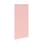 vidaXL Jaluzea plisată roz 65x100 cm Lățime țesătură 64,4cm poliester vidaXL Jaluzea plisată roz 65x100 cm Lățime țesătură 64,4cm poliester