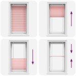 vidaXL Jaluzea plisată roz 70x100 cm Lățime țesătură 69,4cm poliester vidaXL Jaluzea plisată roz 70x100 cm Lățime țesătură 69,4cm poliester