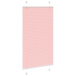 vidaXL Jaluzea plisată roz 75x100cm Lățime țesătură 74,4 cm poliester vidaXL Jaluzea plisată roz 75x100cm Lățime țesătură 74,4 cm poliester
