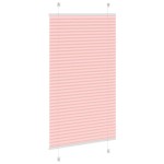 vidaXL Jaluzea plisată roz 75x100cm Lățime țesătură 74,4 cm poliester vidaXL Jaluzea plisată roz 75x100cm Lățime țesătură 74,4 cm poliester