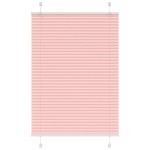 vidaXL Jaluzea plisată roz 100x100cm Lățime țesătură 99,4cm poliester
