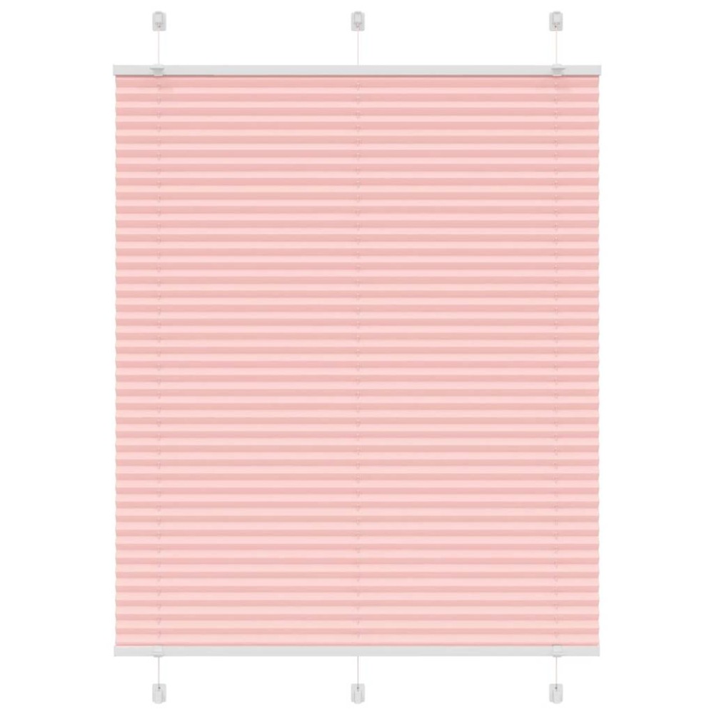 vidaXL Jaluzea plisată roz 105x100 cm Lățime țesătură 104,4 cm