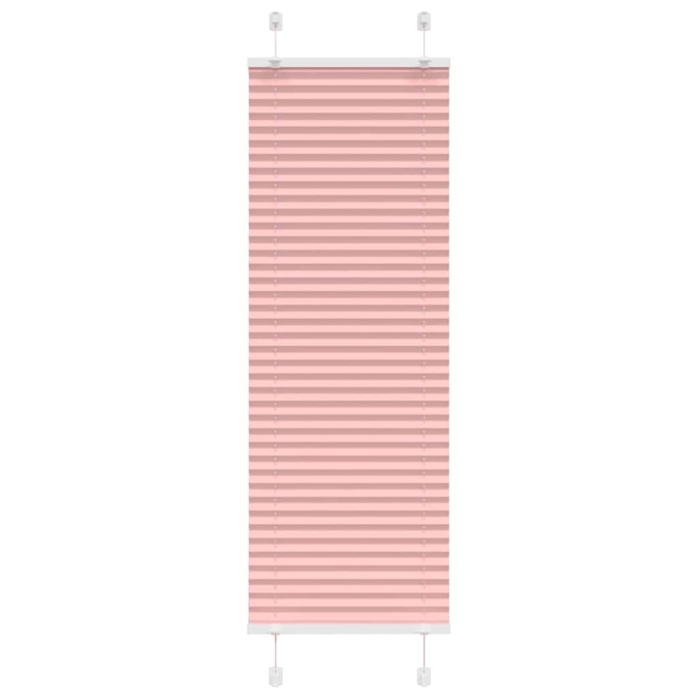 vidaXL Jaluzea plisată roz 45x150 cm Lățime țesătură 44,4cm poliester