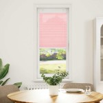 vidaXL Jaluză plisată roz 50x150 cm Lățime țesătură 49,4cm poliester vidaXL Jaluză plisată roz 50x150 cm Lățime țesătură 49,4cm poliester