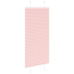 vidaXL Jaluzea plisată roz 65x150 cm Lățime țesătură 64,4cm poliester vidaXL Jaluzea plisată roz 65x150 cm Lățime țesătură 64,4cm poliester