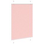 vidaXL Jaluzea plisată roz 100x150cm Lățime țesătură 99,4cm poliester