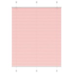 vidaXL Jaluzea plisată roz 105x150 cm Lățime țesătură 104,4 cm