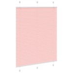 vidaXL Jaluză plisată roz 110x150 cm Lățime țesătură 109,4 cm vidaXL Jaluză plisată roz 110x150 cm Lățime țesătură 109,4 cm