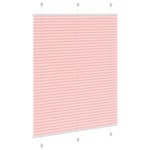 vidaXL Jaluză plisată roz 110x150 cm Lățime țesătură 109,4 cm vidaXL Jaluză plisată roz 110x150 cm Lățime țesătură 109,4 cm