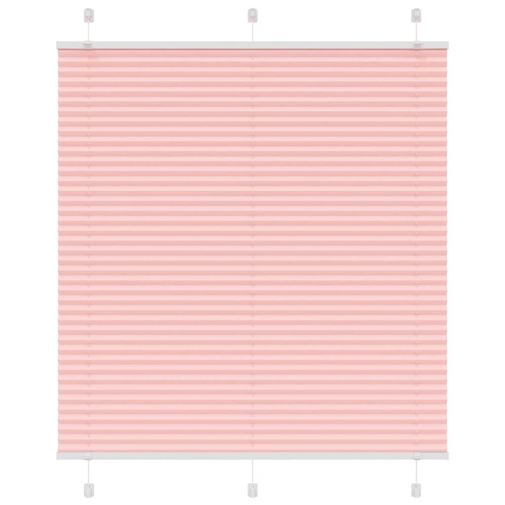 vidaXL Jaluzea plisată roz 115x150 cm Lățime țesătură 114,4 cm