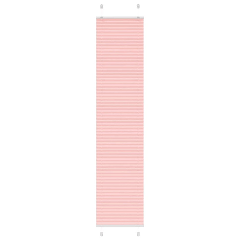 vidaXL Jaluzea plisată roz 40x200 cm Lățime țesătură 39,4cm poliester