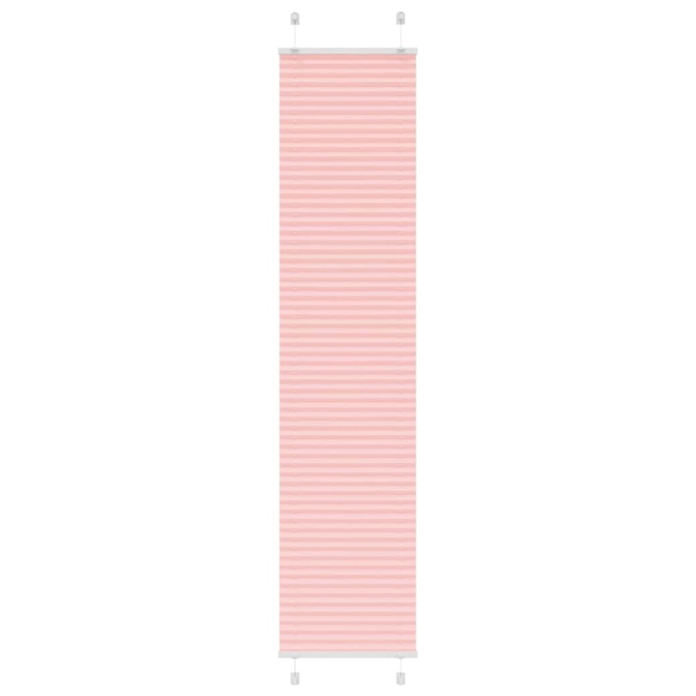 vidaXL Jaluzea plisată roz 45x200 cm Lățime țesătură 44,4cm poliester