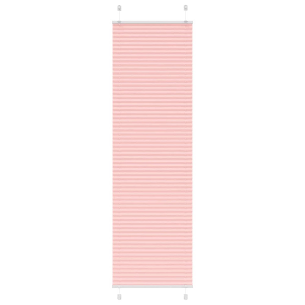 vidaXL Jaluzea plisată roz 55x200 cm Lățime țesătură 54,4cm poliester