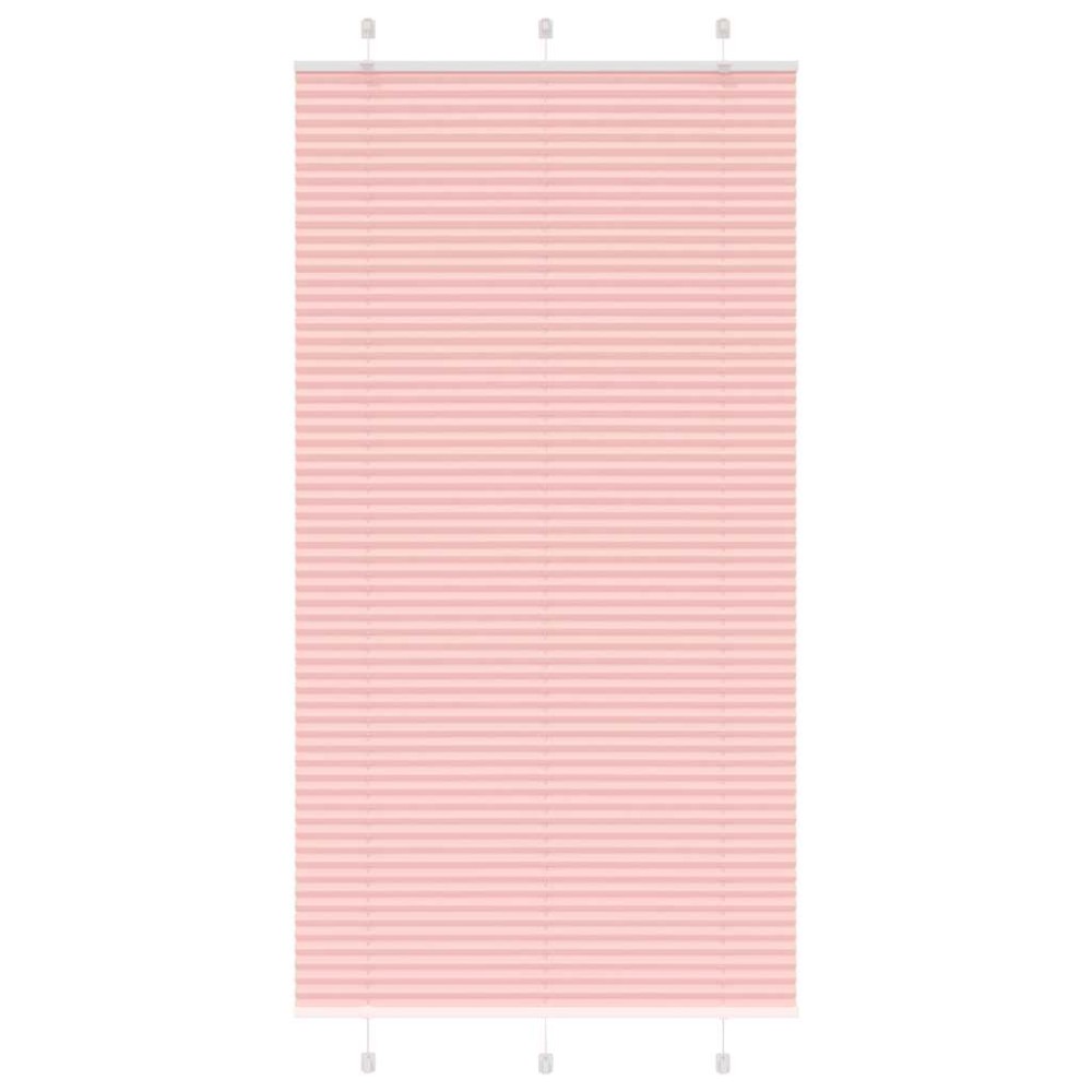 vidaXL Jaluzea plisată roz 105x200 cm Lățime țesătură 104,4 cm