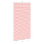vidaXL Jaluzea plisată roz 105x200 cm Lățime țesătură 104,4 cm