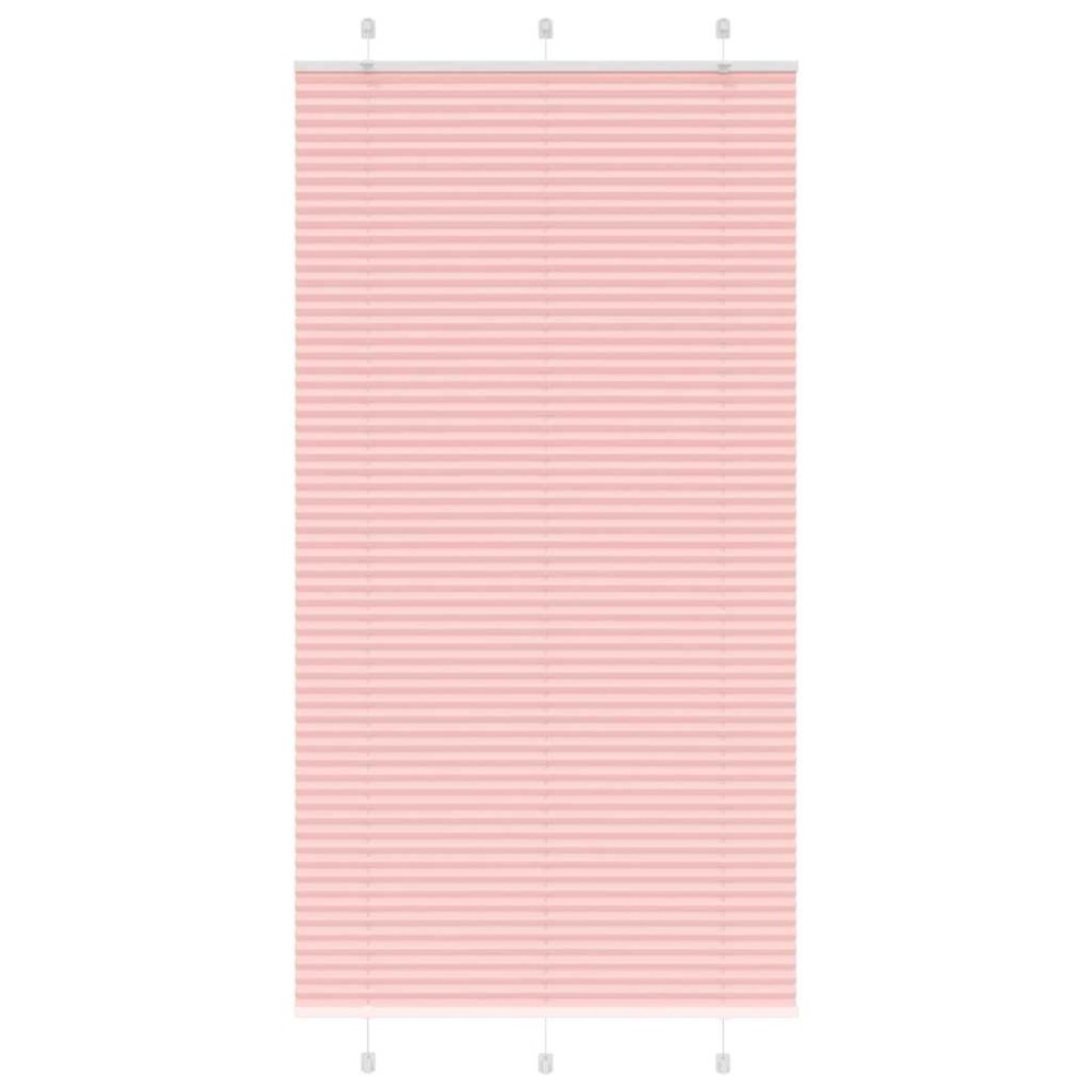 vidaXL Jaluzea plisată roz 110x200 cm Lățime țesătură 109,4 cm