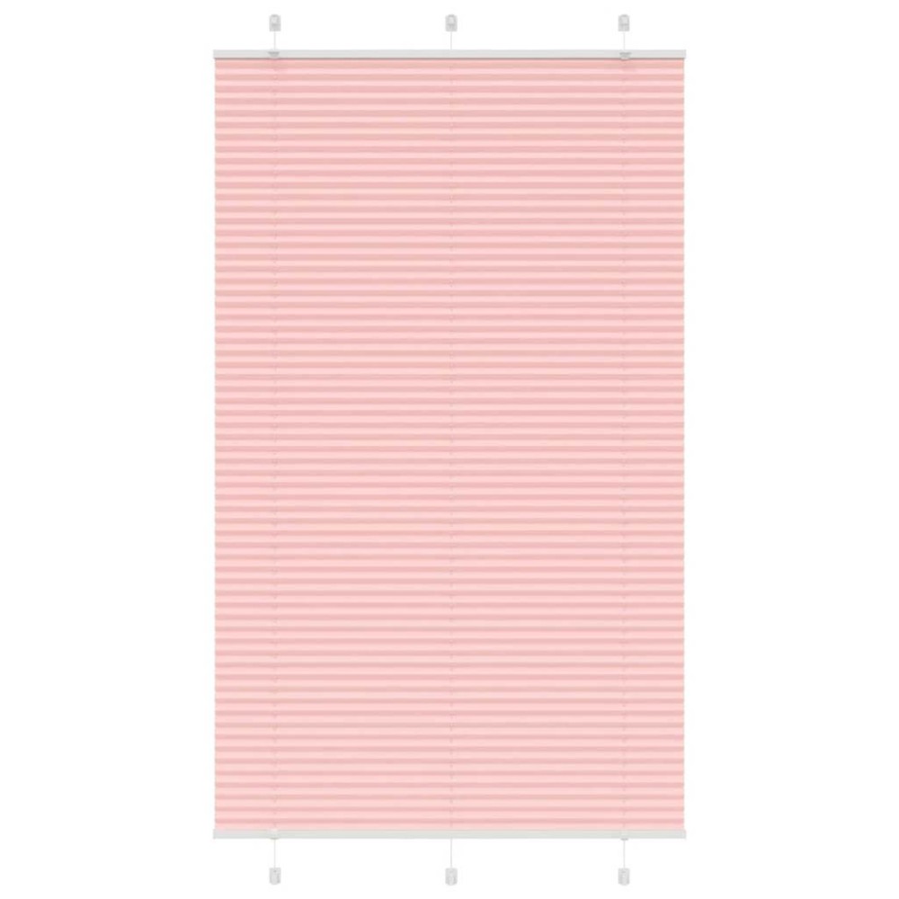 vidaXL Jaluzea plisată roz 115x200 cm Lățime țesătură 114,4 cm
