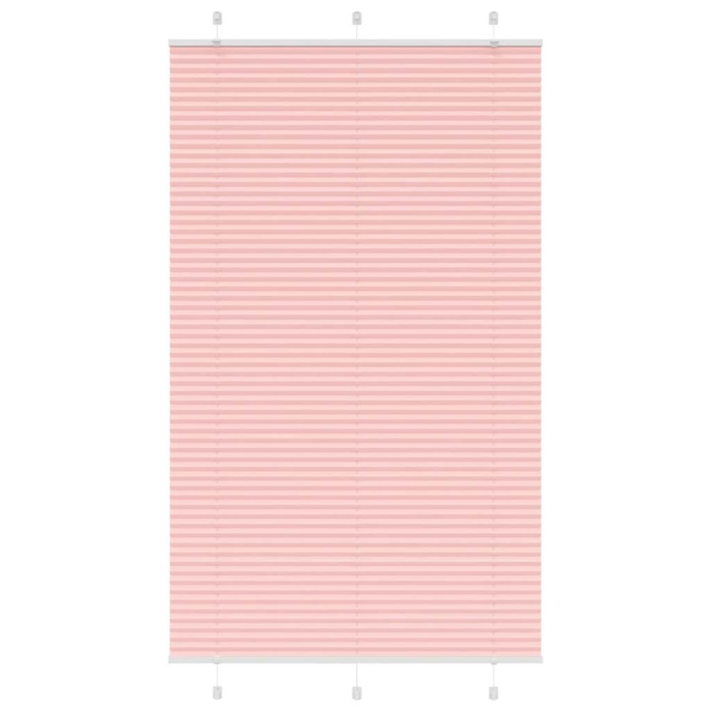 vidaXL Jaluzea plisată roz 120x200 cm Lățime țesătură 119,4 cm