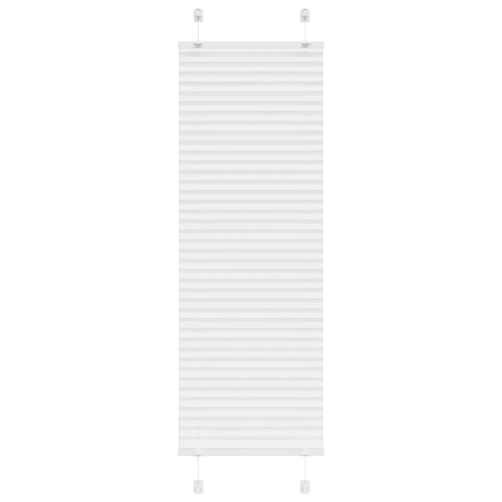 vidaXL Jaluzea plisată alb 40x100 cm Lățime țesătură 39,4cm poliester