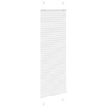 vidaXL Jaluzea plisată alb 45x100 cm Lățime țesătură 44,4cm poliester