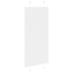 vidaXL Jaluzea plisată alb 55x100 cm Lățime țesătură 54,4cm poliester
