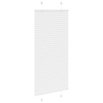 vidaXL Jaluzea plisată alb 60x100 cm Lățime țesătură 59,4cm poliester