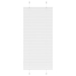 vidaXL Jaluzea plisată alb 65x100 cm Lățime țesătură 64,4cm poliester